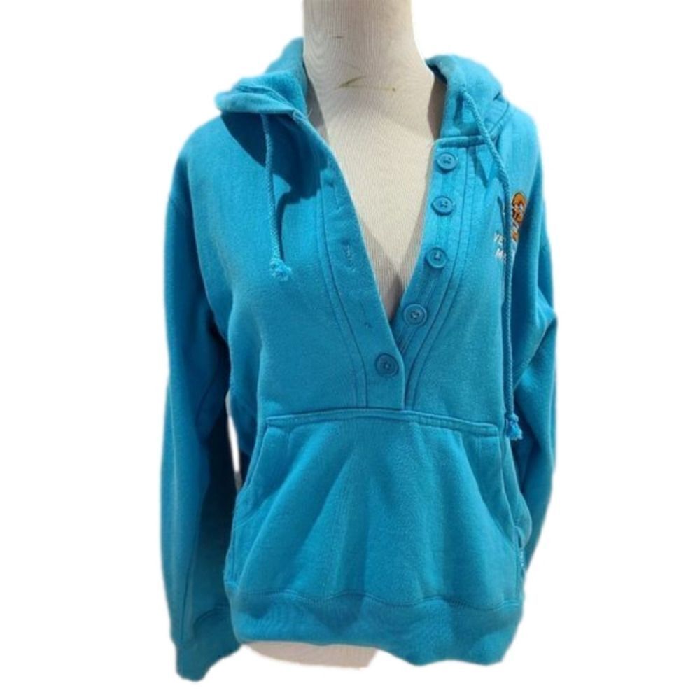 Enza Half button Up Hoodie Pull Over OSU Veterinary Medicine